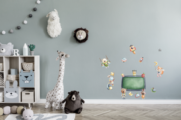 Animals in Space – Back to School Wall Decals